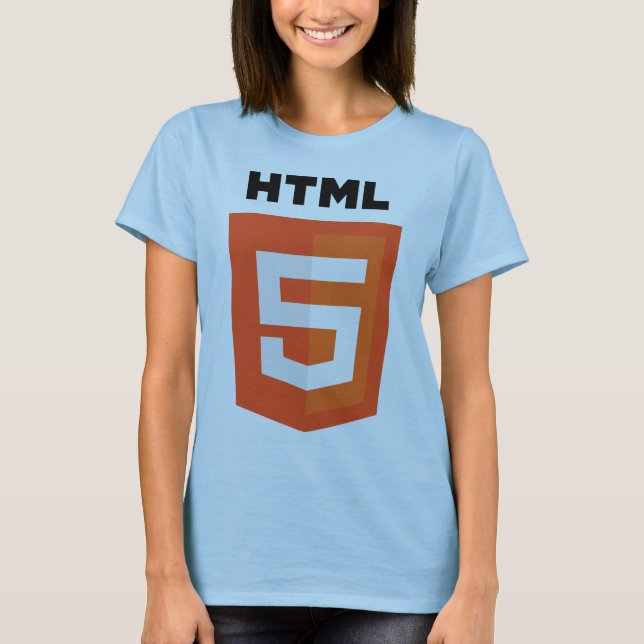 T-shirts Logotipo do HTML 5 (Frente)