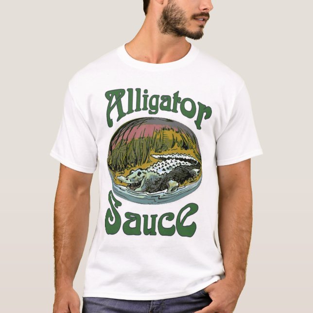 T-shirts Logotipo do Molho de Alligador (Frente)