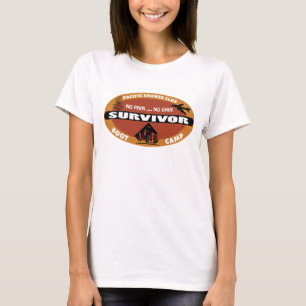 T-shirts Logotipo do sobrevivente do Bootcamp de Jin