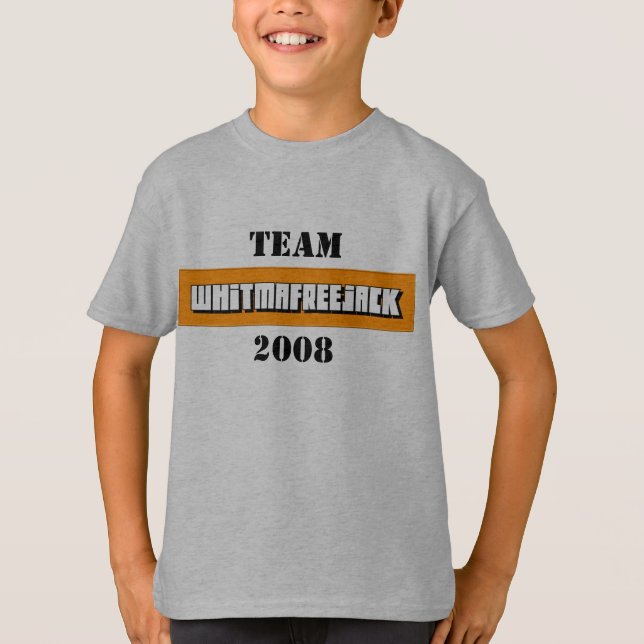 T-shirts logotipo do time freedmawhitjack, Equipe, 2008 (Frente)