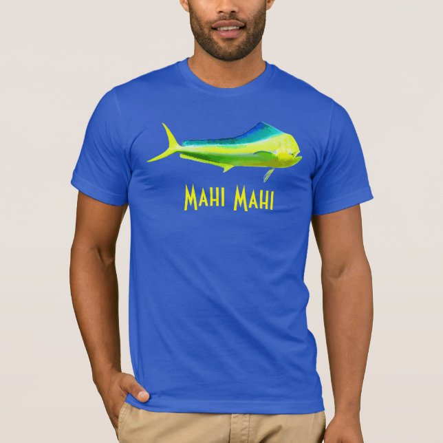 T-shirts Logotipo dos peixes de Mahi Mahi (Frente)