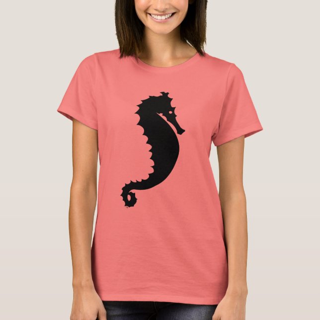 T-shirts Logotipo fantasma do mar para mulheres (Frente)