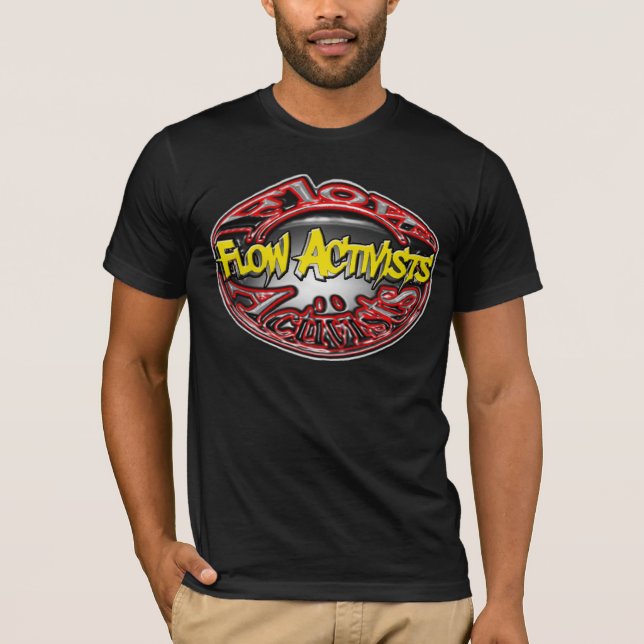T-shirts Logotipo grande de Acivists do fluxo (Frente)