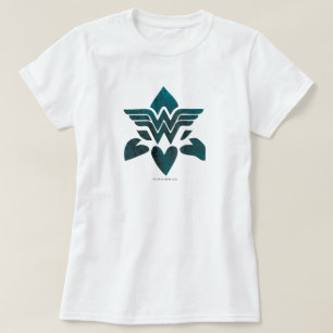 T-shirts Logotipo Grunge da Mulher Maravilha