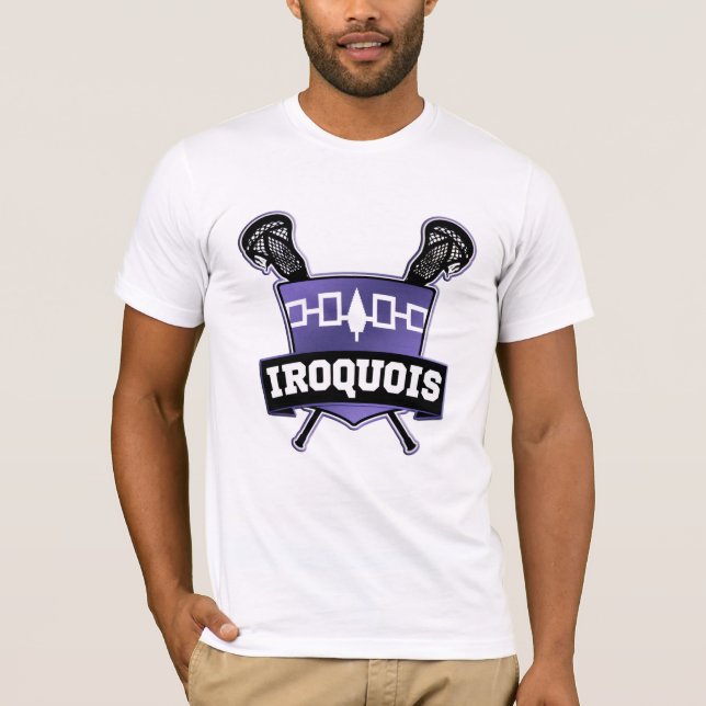 T-shirts Logotipo Iroquois Lacrosse (Frente)