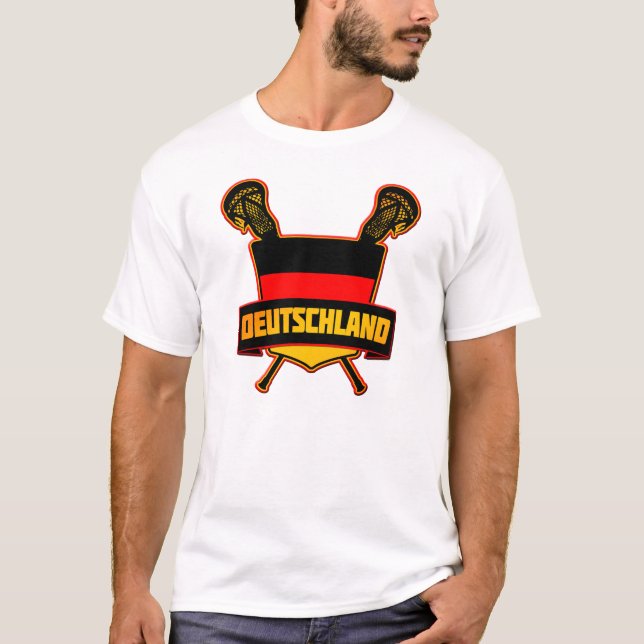 T-shirts Logotipo Lacrosse, com nome e número (Frente)