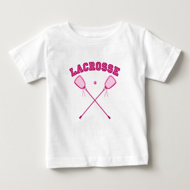 T-shirts Logotipo Lacrosse Rosa (Frente)