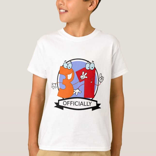 T-shirts Logotipo oficial de 31 de aniversário (Frente)