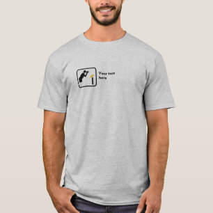 T-shirts Logotipo pequeno do observador do Birder/pássaro