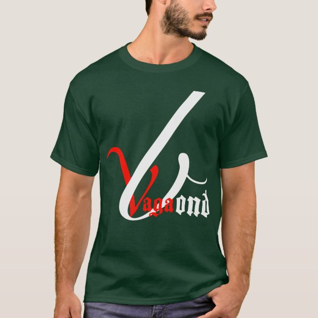 T-shirts Logotipo pequeno do vagabundo (Frente)
