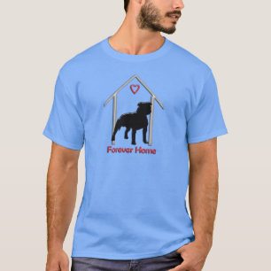 T-shirts Logotipo preto para sempre Home de Pitbull