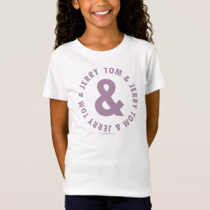T-shirts Logotipo redondo 10 de Tom e de Jerry
