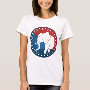 T-shirts Logotipo republicano do elefante
