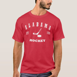 T-shirts Logotipo retro do hóquei de Alabama