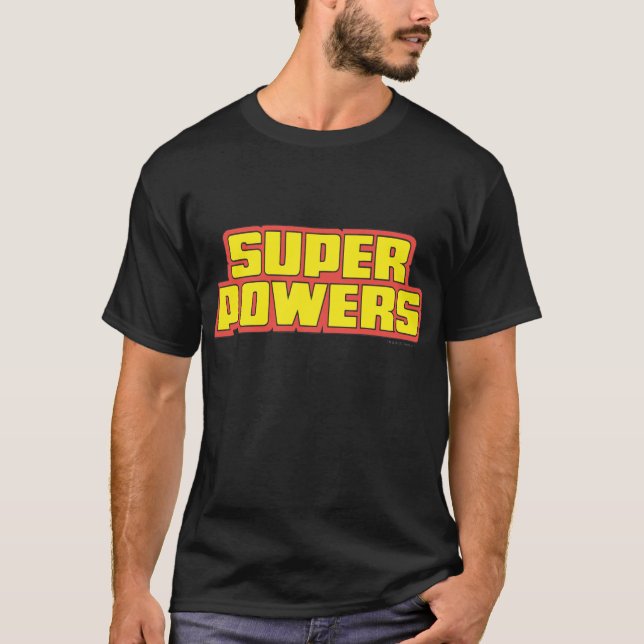 T-shirts Logotipo Super Powers™ Amarelo (Frente)