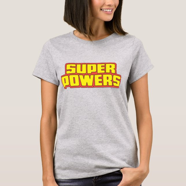 T-shirts Logotipo Super Powers™ Amarelo (Frente)