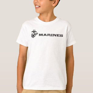 T-shirts Logotipo USMC - Preto