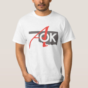 T-shirts Logotipo variável da cor/estilo AOK