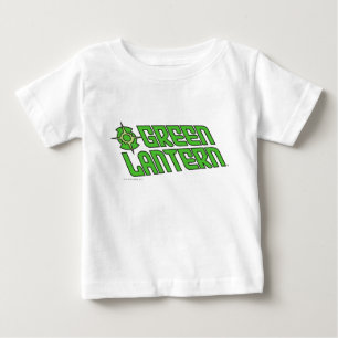 T-shirts Logotipo verde da lanterna inclinado