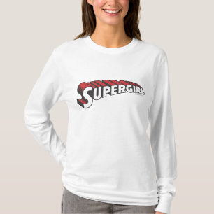 T-shirts Logotipo vermelho e branco de Supergirl
