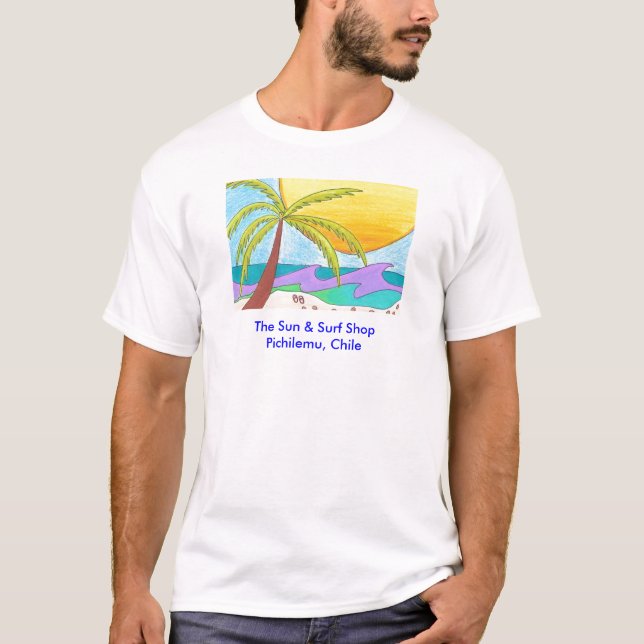 T-shirts Loja do surf de Pichilemu (Frente)