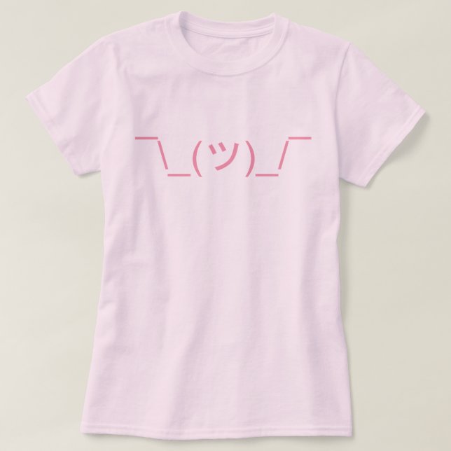 T-shirts LOL IDK Shrug Emoticon (Frente do Design)
