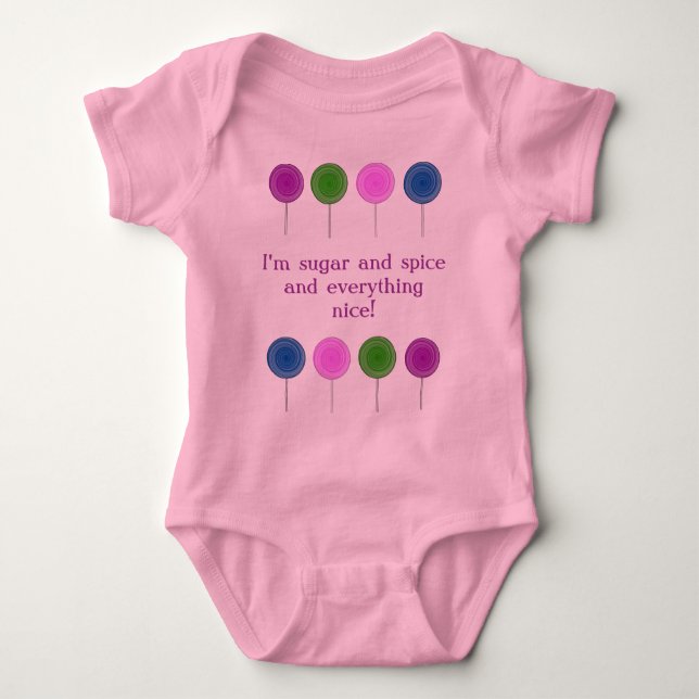T-shirts Lolly Pop Baby Onsie (Frente)