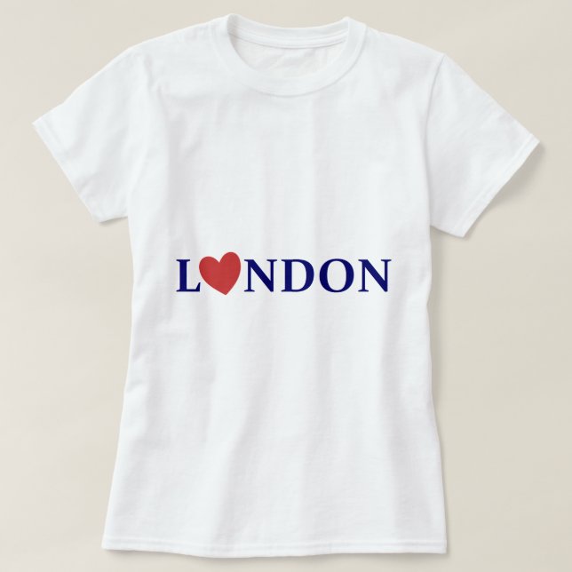 T-shirts London love (Frente do Design)