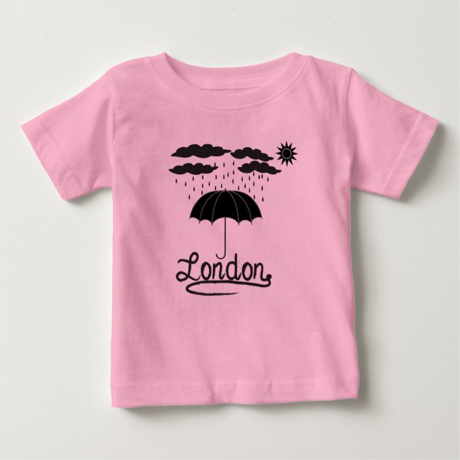 T-shirts Londres | sob um guarda-chuva (Frente)