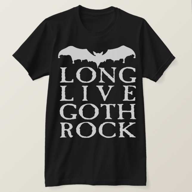 T-shirts Long Live Gótico Rock (Frente do Design)