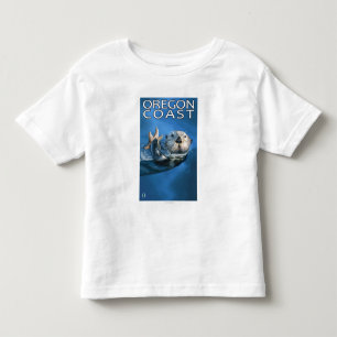 T-shirts Lontra de mar da costa de Oregon