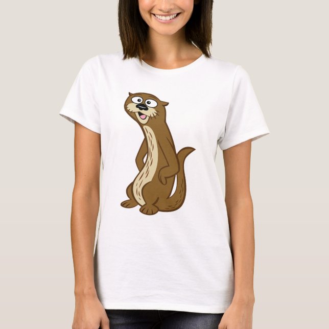 T-shirts Lontra do rick | Reggie da guarda florestal (Frente)