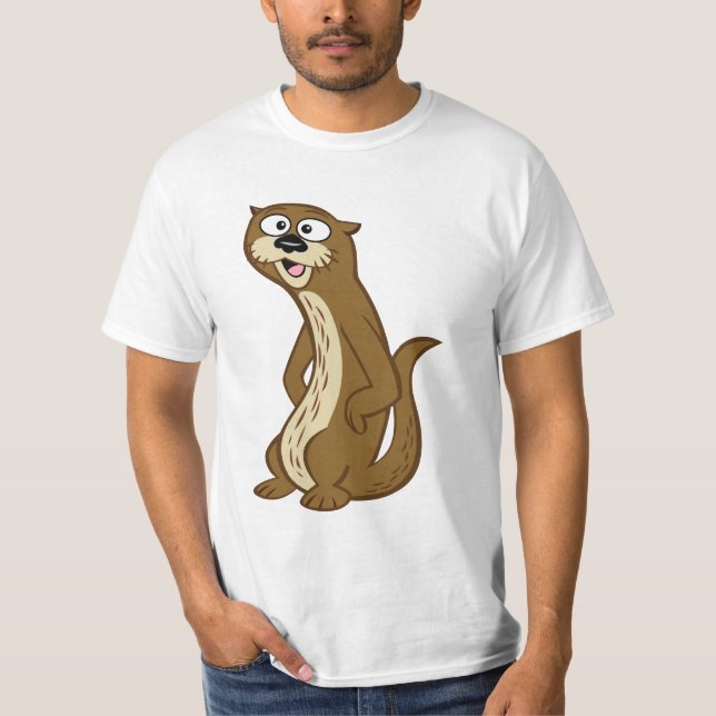 T-shirts Lontra do rick | Reggie da guarda florestal (Frente)