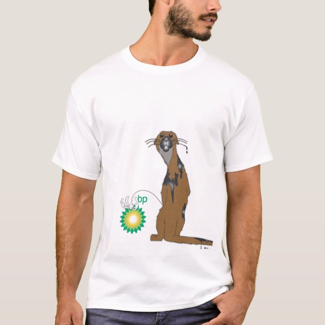 T-shirts Lontra irritada (Frente)