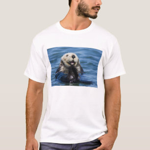 T-shirts Lontra marinha da Califórnia Enhydra lutris) se ar