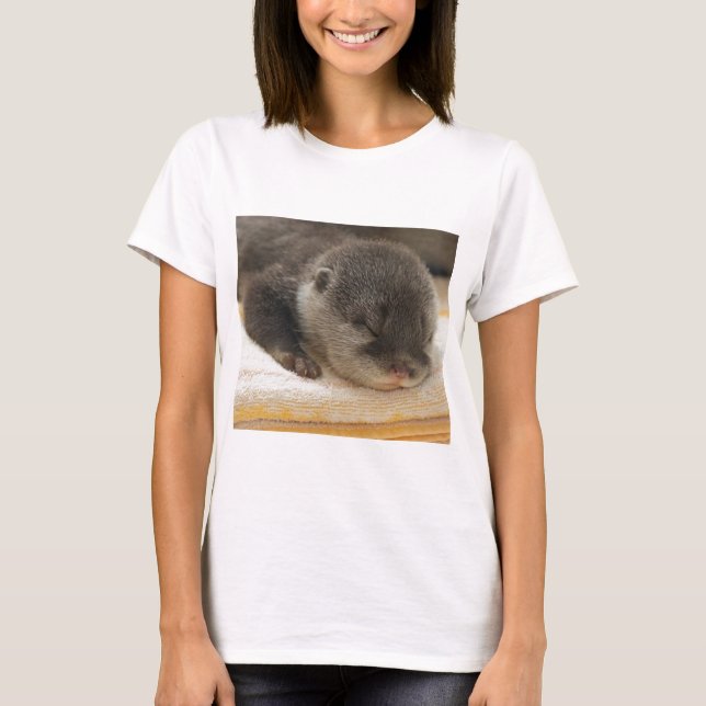 T-shirts Lontra Sonolenta (Frente)