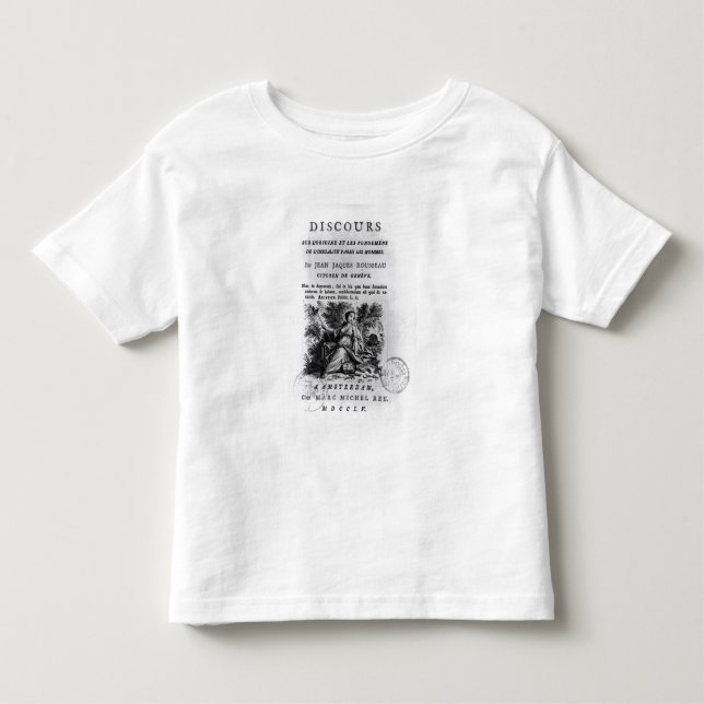 T-shirts 'l'Origine de Discours e les Fondements (Frente)