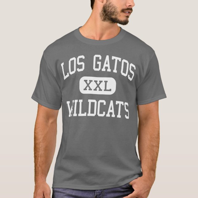 T-shirts Los Gatos - Wildcats - alto - Los Gatos Califórnia (Frente)