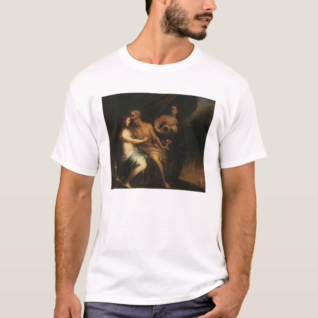 T-shirts Lote e suas filhas (óleo em canvas) 3 (Frente)