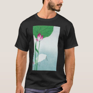 T-shirts Lotus e White Heron, Koson, Ukiyo-e