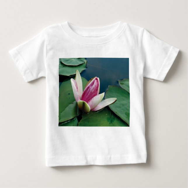 T-shirts Lotus Flower Blossom Baby Jersey T Shirt, Branco (Frente)