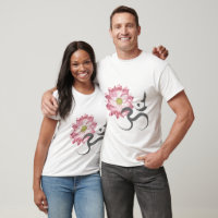 Lótus Rosa Flor Yoga & Zen Calliografia Om Aum