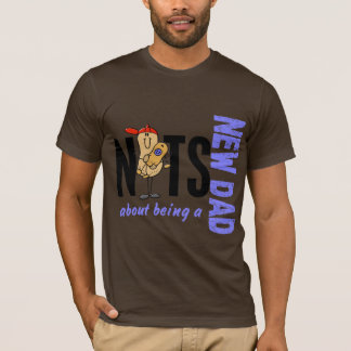 T-shirts Loucos sobre ser um novo papai 1 (azul)