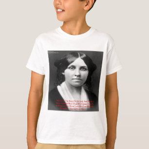 T-shirts Louisa May Alcott "Dinheiro Mau" Presentes de Cita