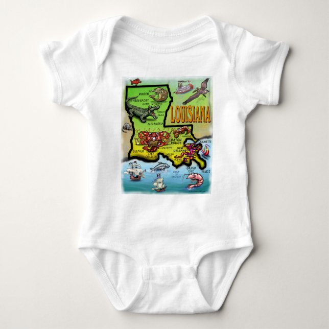 T-shirts Louisiana (Frente)