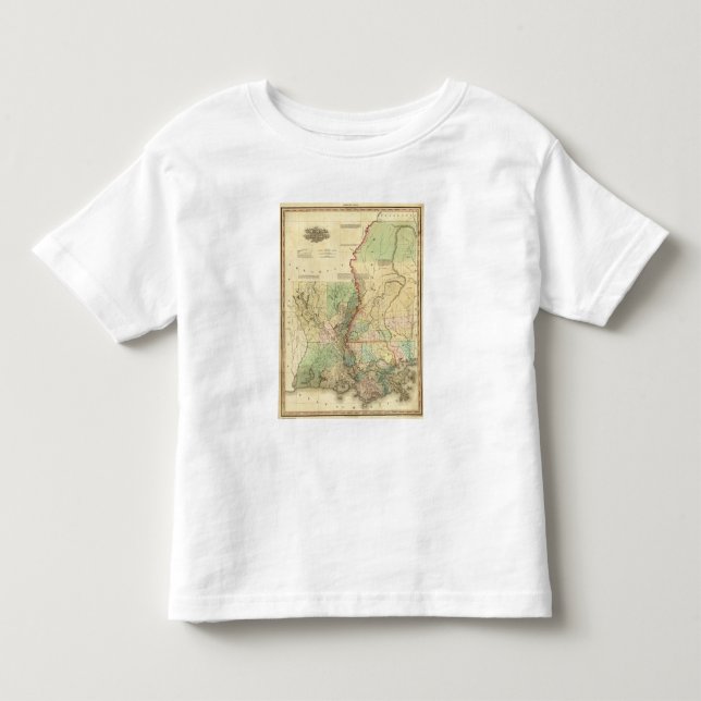 T-shirts Louisiana e Mississippi (Frente)