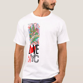T-shirts Love NYC & Live In NYC Vertical T Shirt 2A