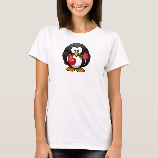 T-shirts Love Penguin Sweatshirt (Frente)