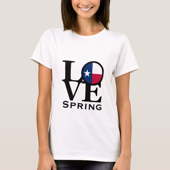 T-shirts LOVE Primavera Texas (Frente)