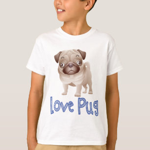 T-shirts Love Pug Puppy Dog Graphic T Shirt